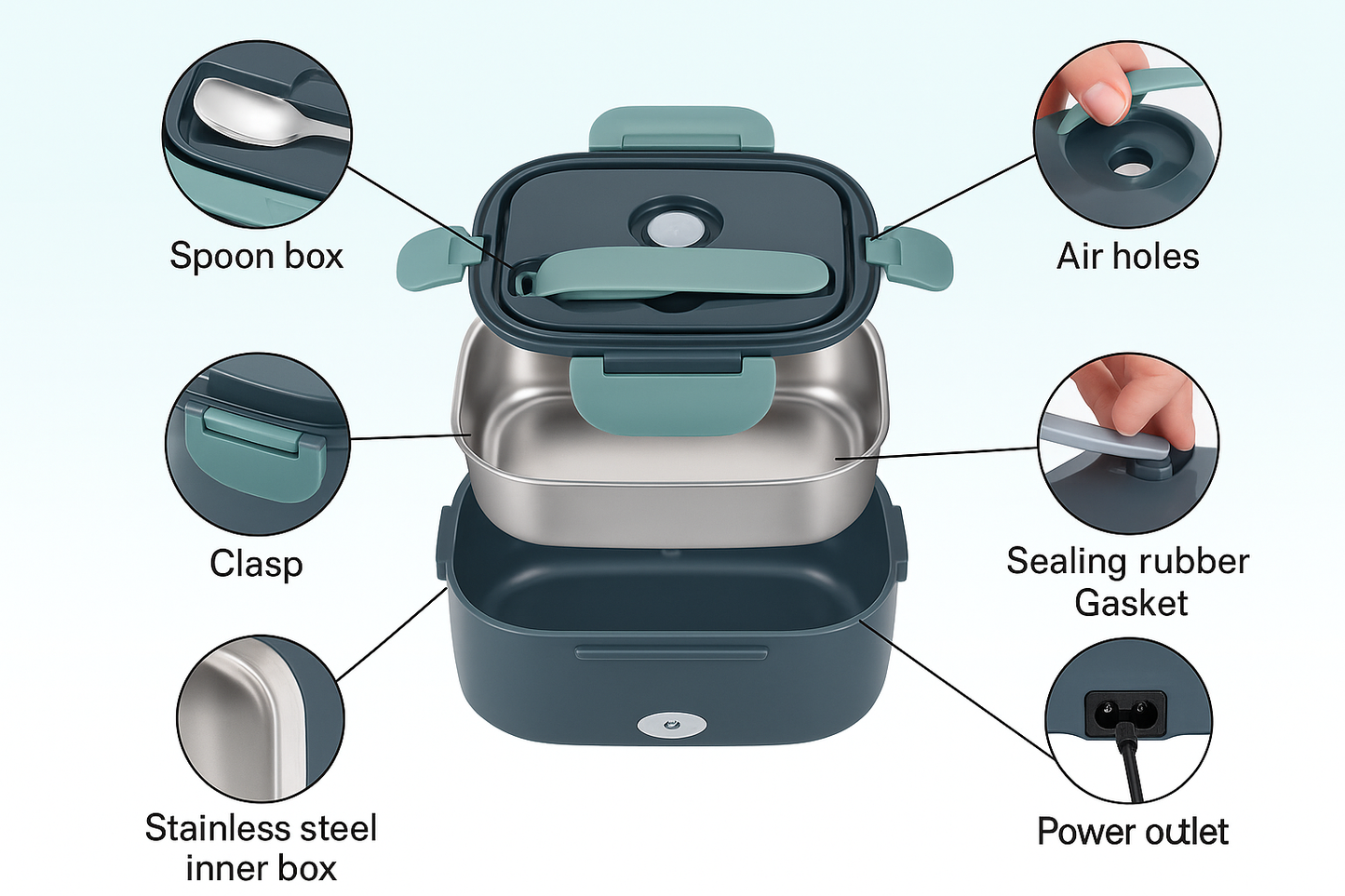HeatMyLunch™ - Electric Heated Lunch Box